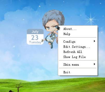黑子的篮球桌面日历英文版下载(桌面显示日历
