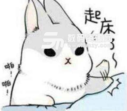 Line小灰表情兔子表情下载(QQ版图)免费表情阿曼苏尔高清包的预见图片