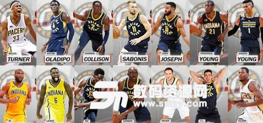 NBA2K18步行者全队球员高清照片补丁下载(N