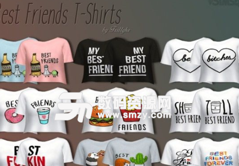 模拟人生4最佳好友T恤衫整合包MOD下载(模拟