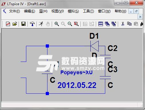 LTspice电子线路图模拟软件汉化版下载(开关稳