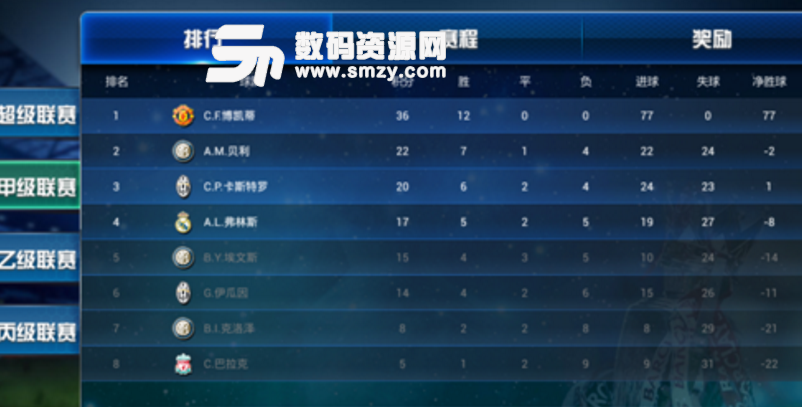 中超足球经理中文版v1.0 安卓手机版