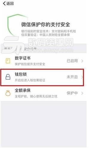 微信钱包如何单独设置密码锁