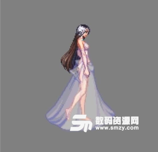 DNF女圣职者透明婚纱时装补丁绿色版