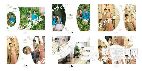 婚纱照设计模板 JURELOVE