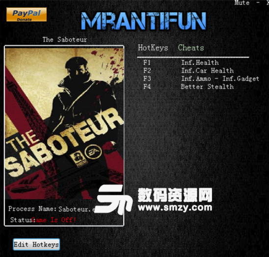 破坏者四项修改器下载