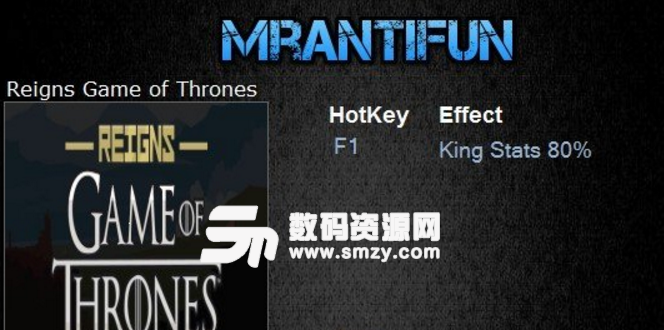 王权权力的游戏属性锁定修改器