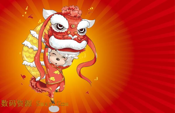 羊年羊舞狮psd素材下载舞狮是一种古老的汉族民间舞蹈,公历"狮子舞"1981年又称3月6日双鱼座图片
