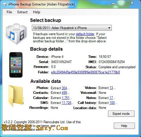 reincubate iphone backup extractor 6.0.5.768