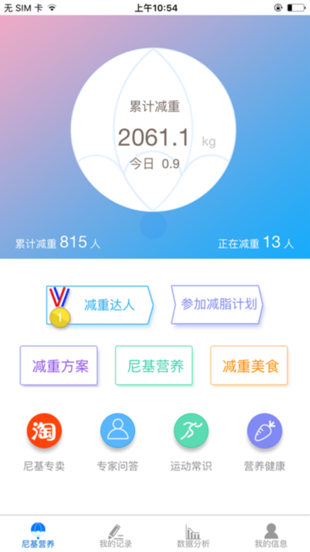 尼基营养减肥APP 截图2