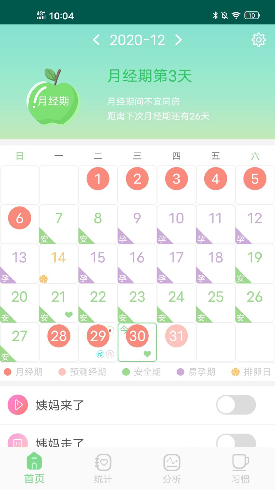 月经期排卵期预测 1.2.1 截图3