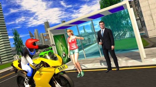 极端特技自行车出租车3D游戏 截图1
