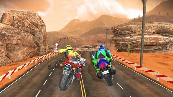 暴力摩托手游中文版Road Rash Rider 截图1