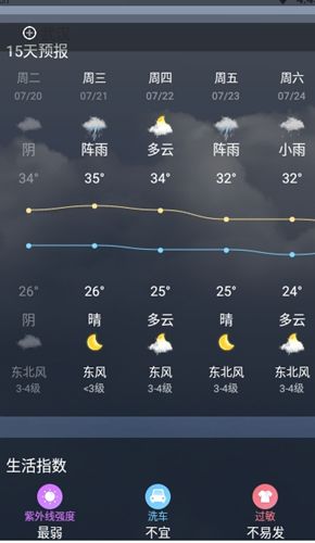 音悦天气预报app 截图2