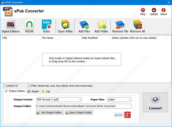 PDF to EPUB Converter下载(PDF转EPUB) v1.0.4.0124 绿色免费版 - 手机电子书制作软件_数码资源网