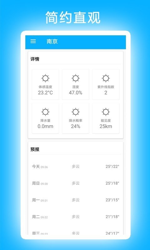 小卓天气 截图1