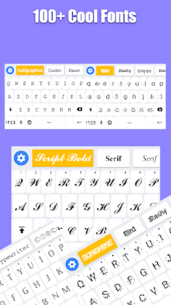 fonts keyboard 截图1