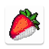 草莓數字填色免費版(草莓塗塗)