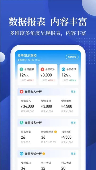 新驾培驾校管理(驾校报表) 截图3