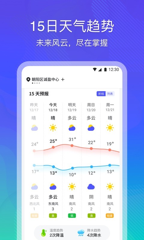 云朵天气app