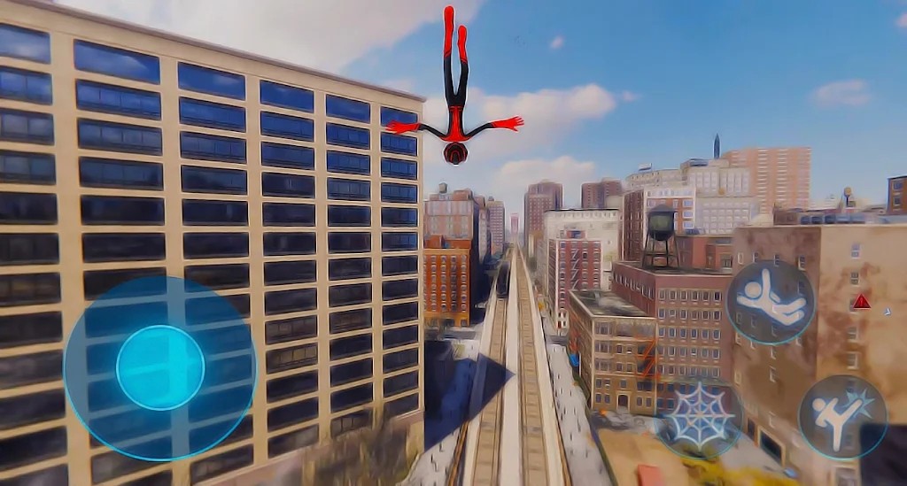 英雄蜘蛛人城市飞行Flying Spider Stickman Hero 截图3