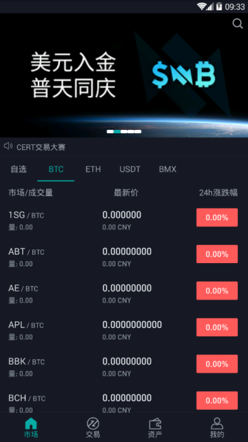 币币交易所BitMart 截图1