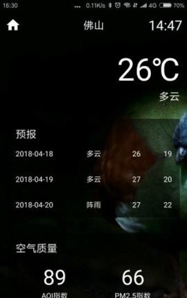 橙子天气 截图1