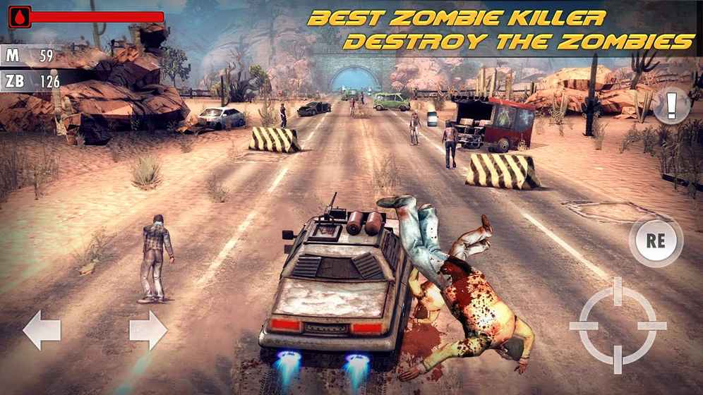 死亡公路僵尸赛车Highway Zombie Fire  Alive 截图2