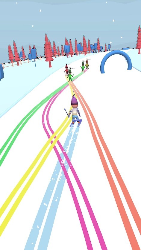 滑雪者山(Skier hill 3d) 截图1