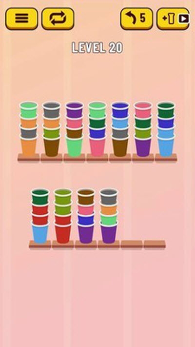 彩色纸杯游戏 截图2