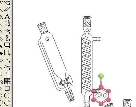 用ChemDraw绘制实验装置图的方法