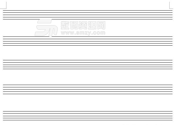 Word五線譜模板免費版下載 大小和橫向模板 V1 0 綠色版 數碼資源網