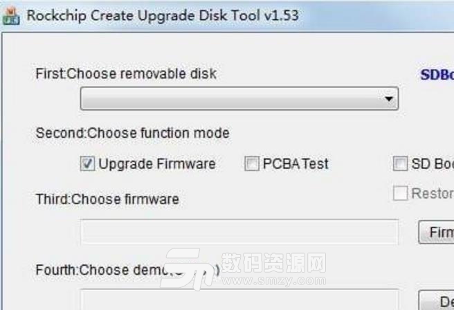 Rockchip create upgrade disk tool не видит карту памяти