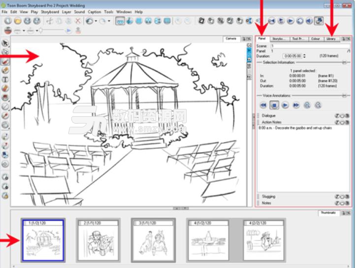 reverse panels toonboom storyboard pro